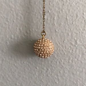 J. Crew gold fireball long necklace